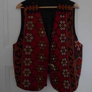 Vintage Matt Camron Wool Kilim Carpet Vest Turkey